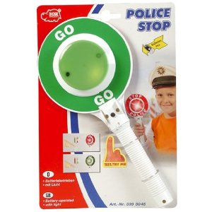 Dickie 20 339 3045 - Polizeikelle grün / rot, mit Licht
