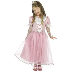 Prinzessinkostüm Kinder Prinzessin Kleid PINK Kostüm 3-5 J Gr S